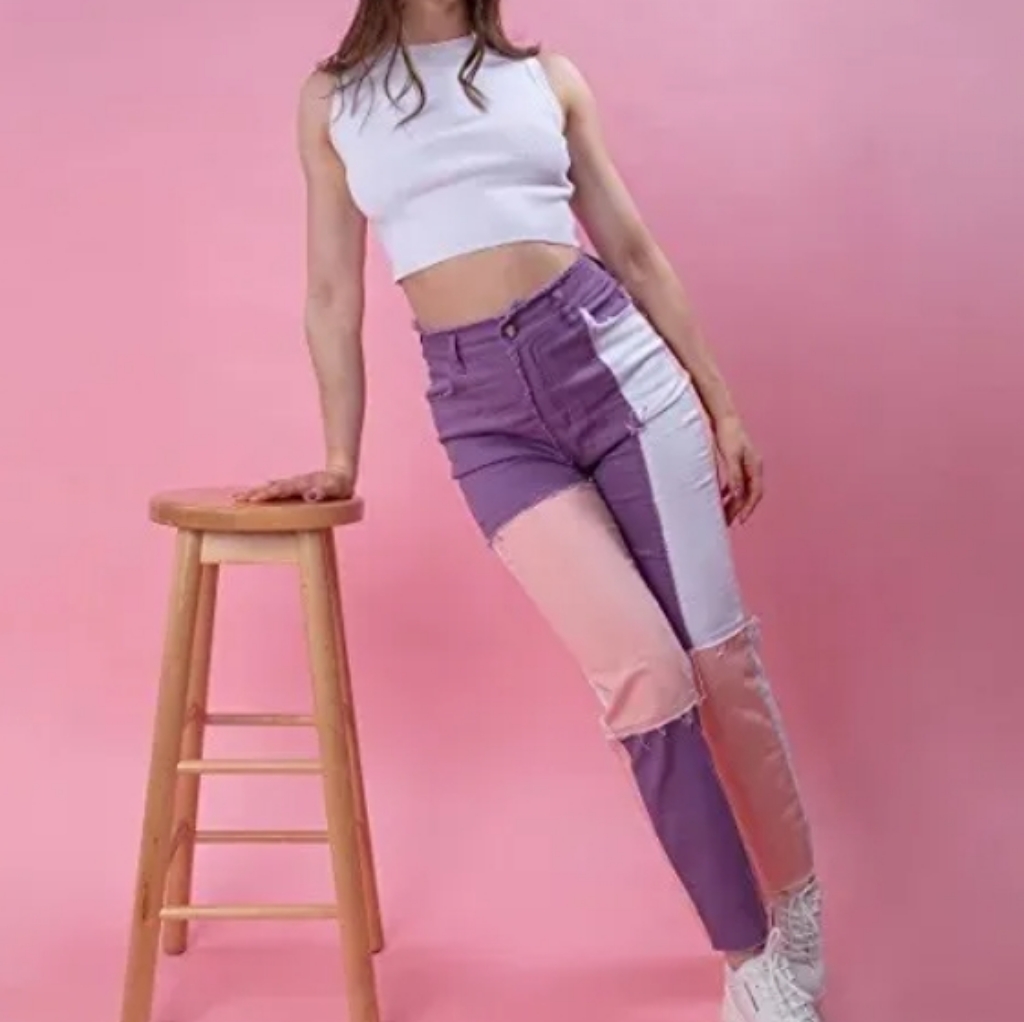 Just Vibe Patchwork Pants